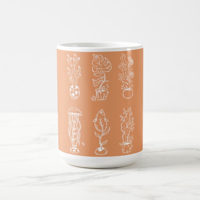 Särpräglad botanik kaffemugg (Center)