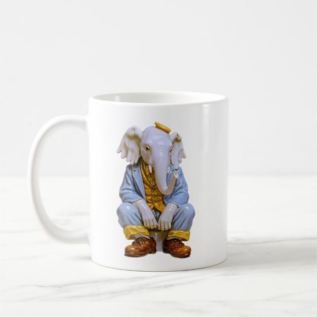 Särpräglad elefantman  kaffemugg (Vänster)