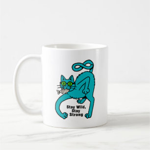 Särpräglad Expressiv Katt Kaffemugg