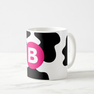 Särpräglad kofläcksmodell rosa monogram kaffemugg