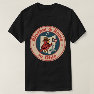 Särpräglad Mid-West Pride Kardinal med Ohioflagga T Shirt