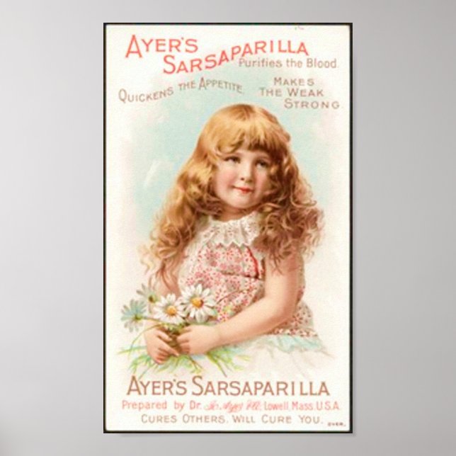 Sarsaparilla Medicine Poster (Framsidan)