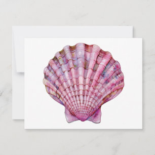 Sårskaleillustration av rosa av brant vattenfärg anteckningskort