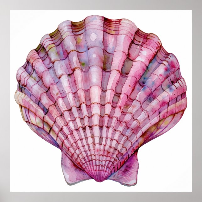 Sårskaleillustration av rosa av brant vattenfärg poster (Framsidan)