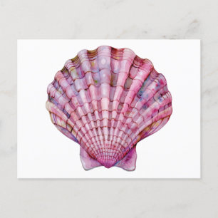 Sårskaleillustration av rosa av brant vattenfärg vykort