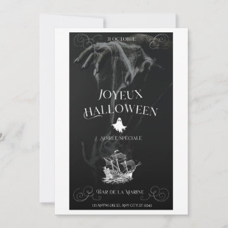 🎃 Särskild Halloweenfest på Marinbaren Inbjudningar