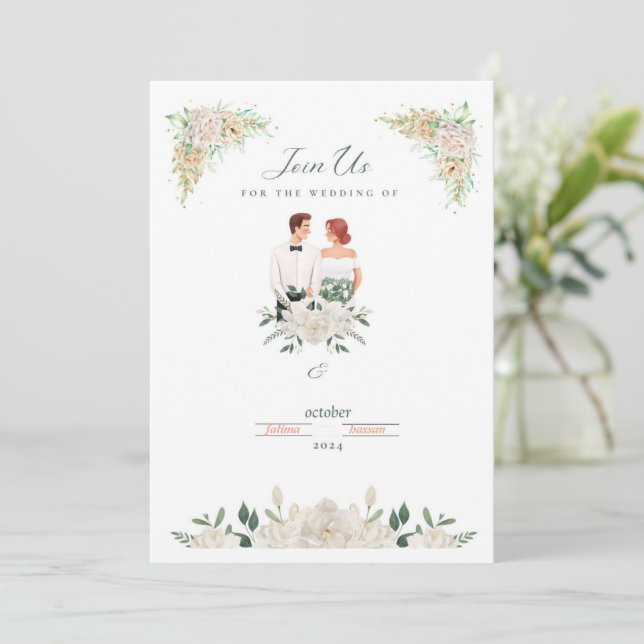 särskild inbjudningskort (Stående Fram)