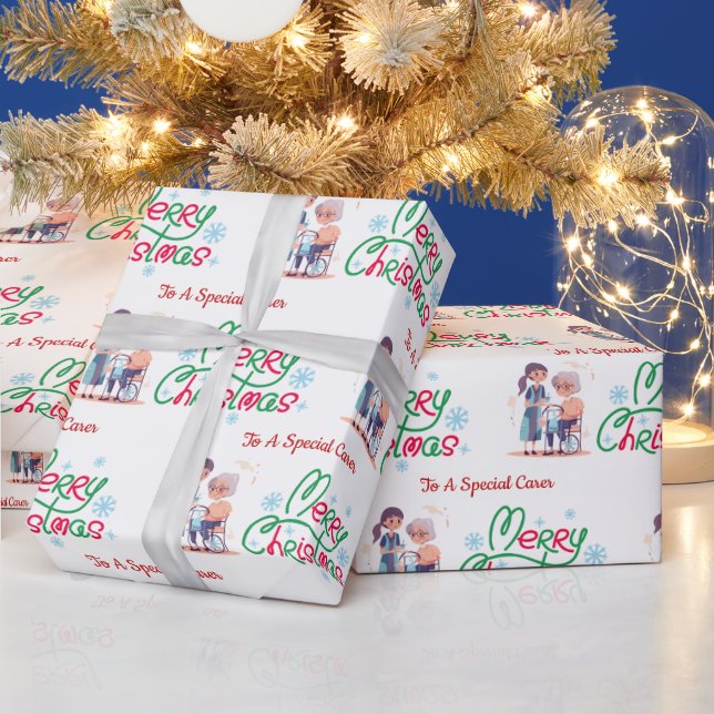 Särskild julklappspapper för vårdgivare presentpapper (Helgdagar)