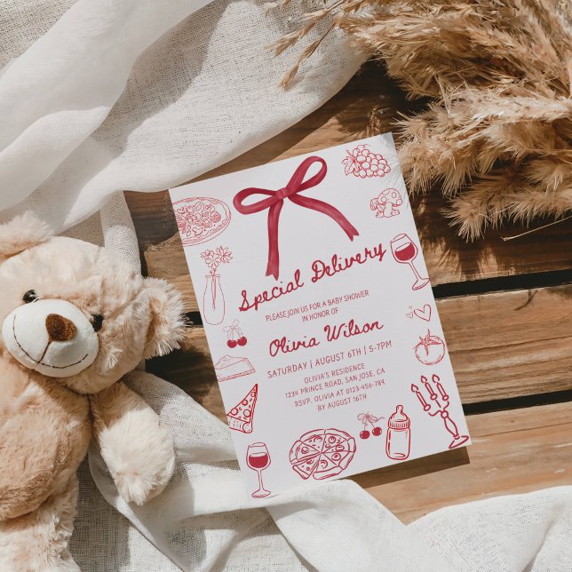 Särskild Leverans Baby Shower-fest Inbjudningar (Skapare uppladdad)