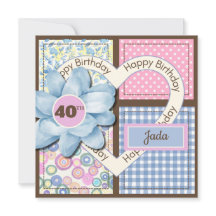 Särskilda året 20, 21, 25, 40, 50, 60, Blommigt