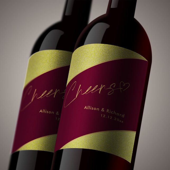 Särskilda tillfällen för handauktoriserade Cheers  Vinflaska Etikett (Skapare uppladdad)