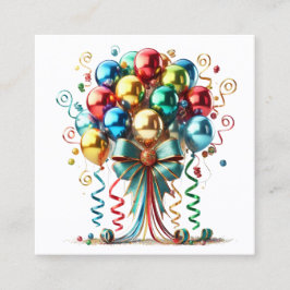 Särskilda tillfällen fyrkantigt visitkort