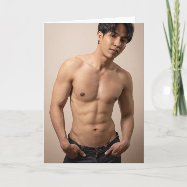 Särskilt asiatiskt Hälsning-kort Kort (Framsida)