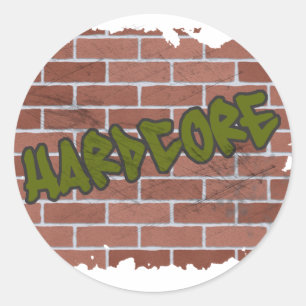 särskilt avancerad graffiti-design runt klistermärke
