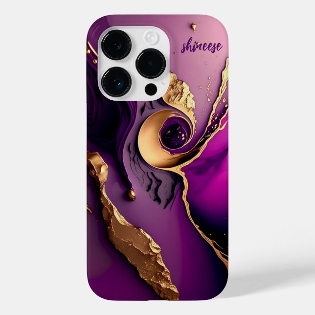 särskilt designad i lila och guld färg (Baksida)