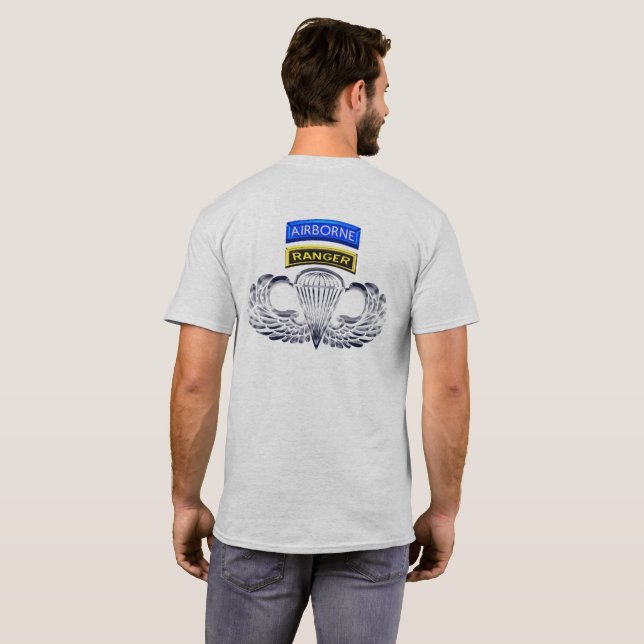 Särskilt Designad minnesstund över flygburen Skogs T Shirt (Hel baksida)