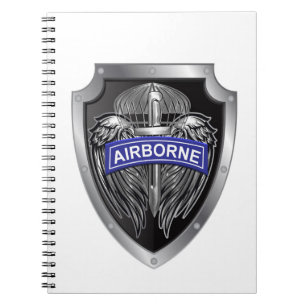 Särskilt Designat Winged Airborne Shield Anteckningsbok