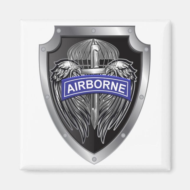Särskilt Designat Winged Airborne Shield Magnet (Framsidan)