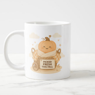 Särskilt Färsk Denna Höst Kawaii Pumpa Baby Design Jumbo Mugg