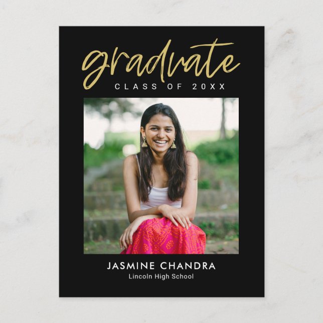 Särskilt redigerbart vykort för Coola Färg Student (Framsida)