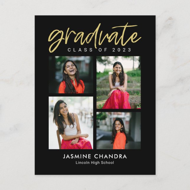 Särskilt redigerbart vykort för Coola Färg Student (Framsida)