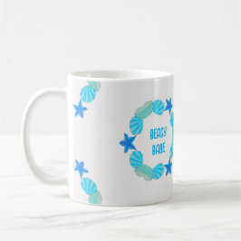 Sårskretsar strandbabord eller eget namn kaffemugg