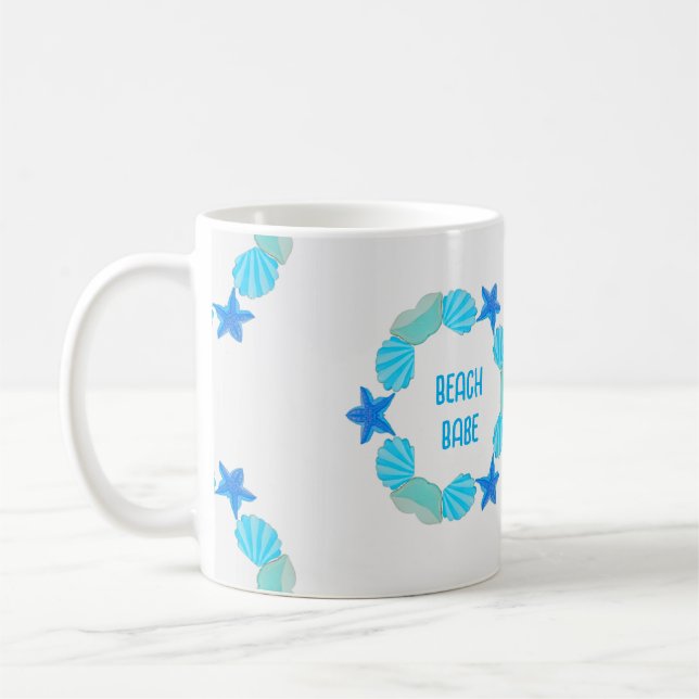 Sårskretsar strandbabord eller eget namn kaffemugg (Vänster)