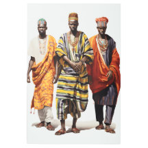 "Sartorial Elegance: Trio of African Manar in Trad