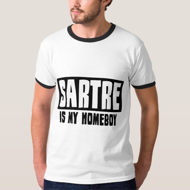Sartre är min Homeboy Tee (Framsida)