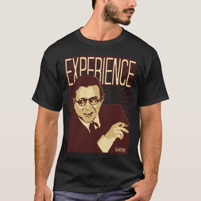 Sartre -- Erfara T-shirt (Framsida)