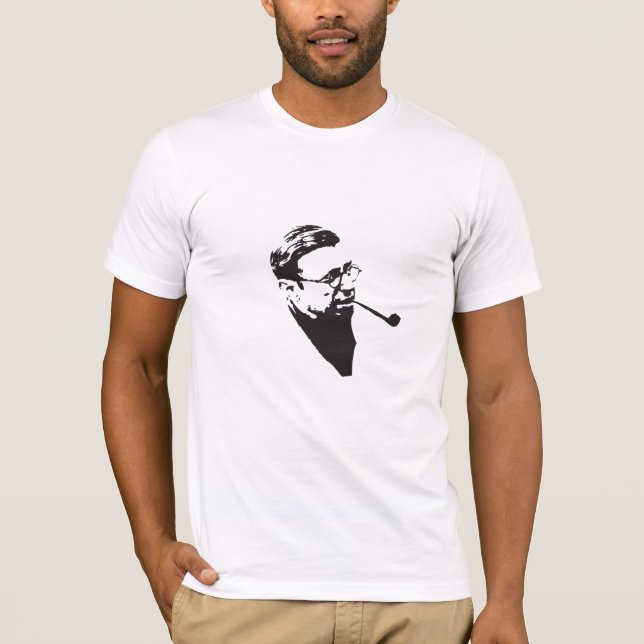 Sartre manar Tshirt Tee (Framsida)