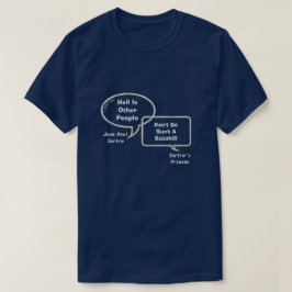 Sartre och hans Buds on Philosophy 2- A MisterP Sh Tee