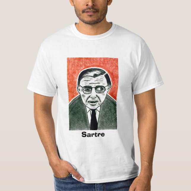 Sartre T-tröja Tee Shirt (Framsida)