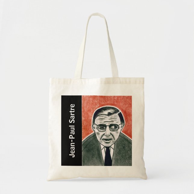 Sartre Tote Bag Tygkasse (Framsidan)