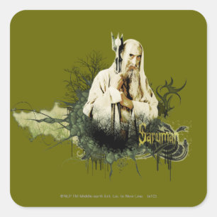 SARUMAN™ Vector Collage Fyrkantigt Klistermärke