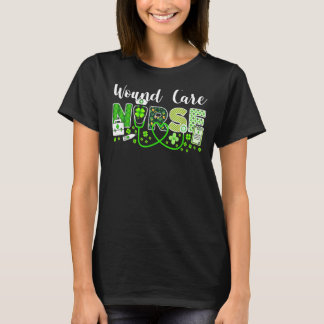 Sårvård Nurse Shamrock Top hat St Patrick's 202 T Shirt