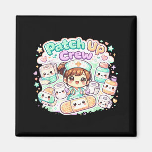 Sårvårdssjuksköterska lagar besättning söt kawaii magnet