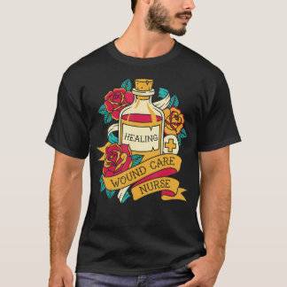 Sårvårdssjuksköterska Läkande Elixer Tatueringstil T Shirt