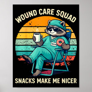 Sårvårdssjuksköterska Roliga Snacks Gör Trevligare Poster