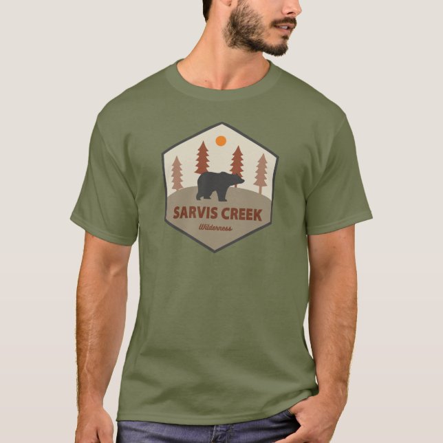 Sarvis Bäck Wilderness Colorado Bear T Shirt (Framsida)