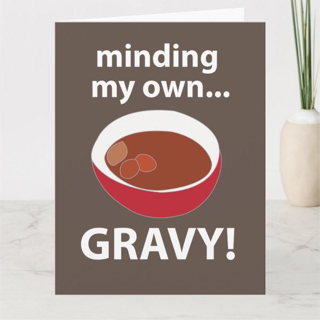 Sås Bryr Mig Om Min Egen Sås Mat Kort (Framsida)