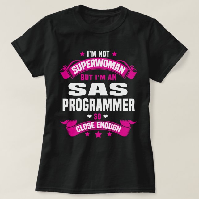 SAS-programmerare T Shirt (Design framsida)