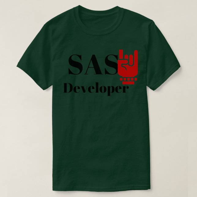 SAS-utvecklaren T Shirt (Design framsida)