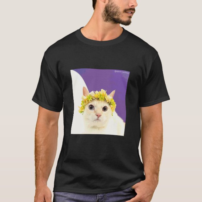 Sasakama Mönster Katt_001 T Shirt (Framsida)
