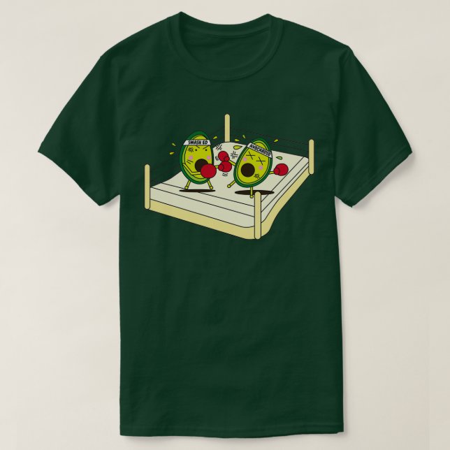 Saschad Avocado på Toast T Shirt (Design framsida)
