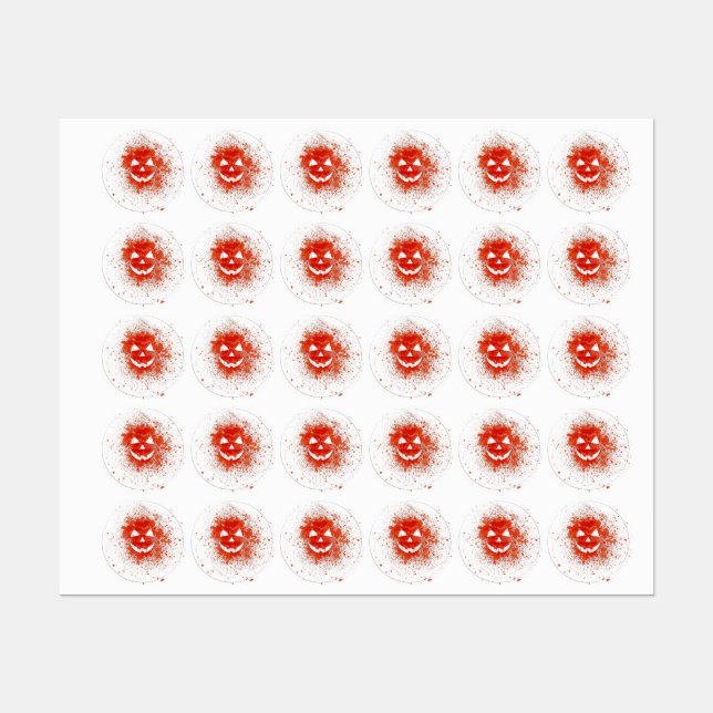 Saschad Jack O'lantern Pumpkin Klistermärke (Ark)