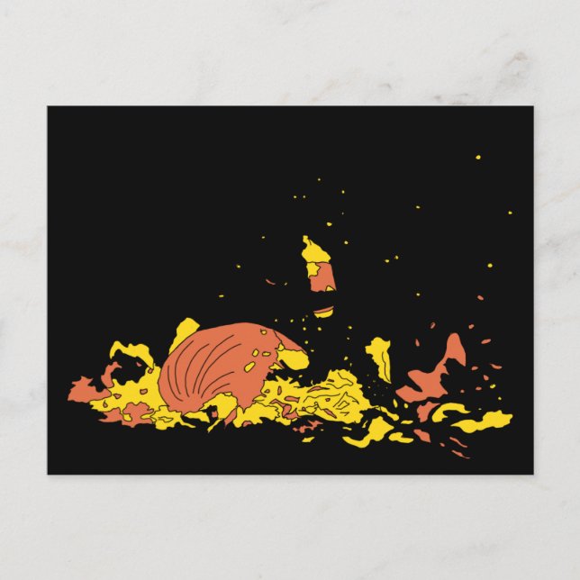 Saschad Pumpkin Vykort (Framsida)