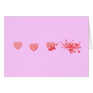 Saschat Candy Heart Hälsningskort
