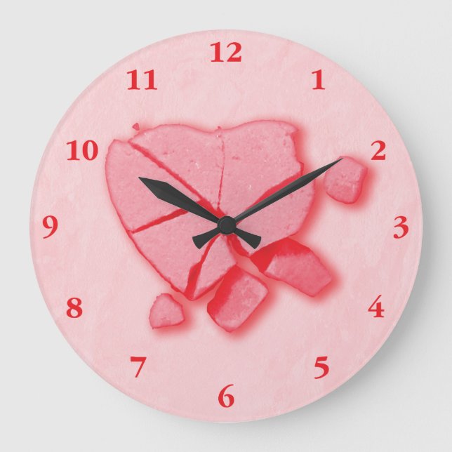 Saschat Candy Heart Stor Klocka (Framsida)