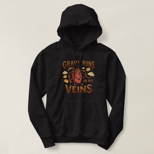Såsen rinner i mina ådror – Söderns matmatador Hoodie (Design framsida)